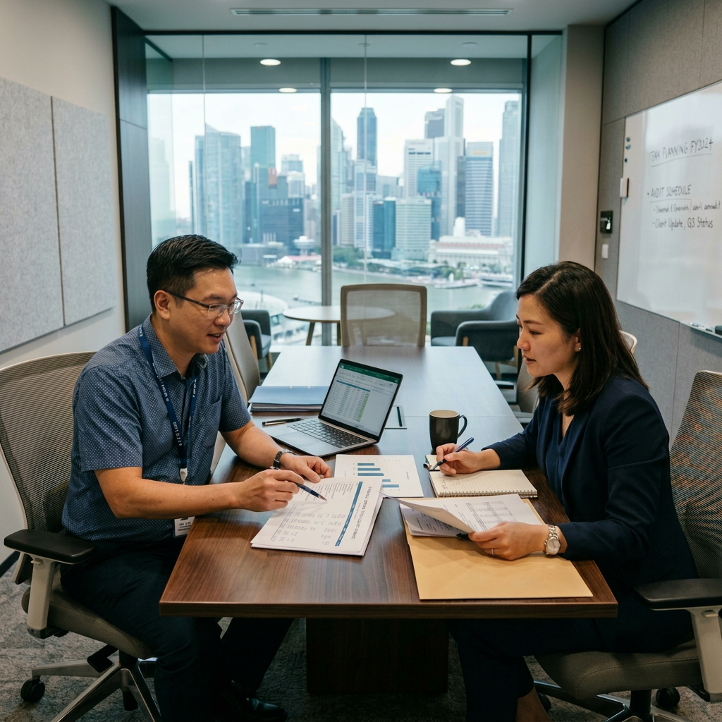 Business professional ready to help